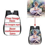 Sac à dos personnalisé pour enfants école maternelle garçons filles sac d&rsquo;école polyester design géométrique cadeau personnalisé style moderne