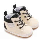 Chaussures montantes bébé 018 mois cuir synthétique semelle caoutchouc première marche sécurité et confort