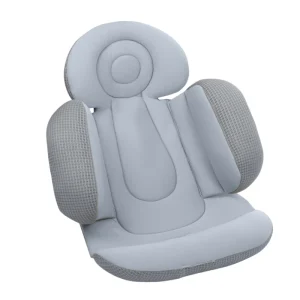 Coussin de siège ergonomique pour poussette bébé confortable soutien dorsal tissu doux design moderne style minimaliste couleur grise