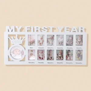 Cadre souvenir bébé 012 mois photos mon premier année cadre Photo cadeaux de mémoire nouveauné cadre Photo d&rsquo;anniversaire  1pc