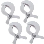 Pince plastique à ressort pour maintien serrage multifonction 4 pièces blancs工具工藝家 cầm tay tiện dụng
