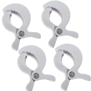 Pince plastique à ressort pour maintien serrage multifonction 4 pièces blancs工具工藝家 cầm tay tiện dụng