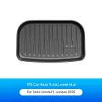 Tapis de coffre avant et arrière pour Tesla modèle Y Juniper 2025, doublure de chargement, tampons TPE antidérapants imperméables, accessoires d&rsquo;intérieur pour tous temps
