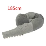 Coussin bébé crocodile parechocs lit berceau literie confortable décoration chambre enfant