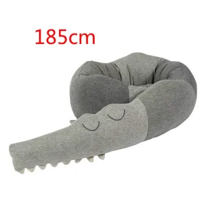 Coussin bébé crocodile parechocs lit berceau literie confortable décoration chambre enfant Coussin bébé crocodile parechocs lit berceau literie confortable décoration chambre enfant