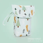 Pochette étanche à couches pour bébé rangement poussette sac à dos sec fourretout voyage style forest