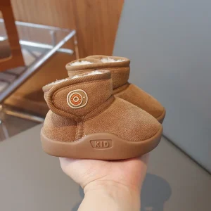 Bébé bottes de neige 2025 hiver bottines en coton semelle antiglissante chaussures bébé marche en plein air chaudes confortables unisex 13 ans brown Bébé bottes de neige 2025 hiver bottines en coton semelle antiglissante chaussures bébé marche en plein air chaudes confortables unisex 13 ans brown