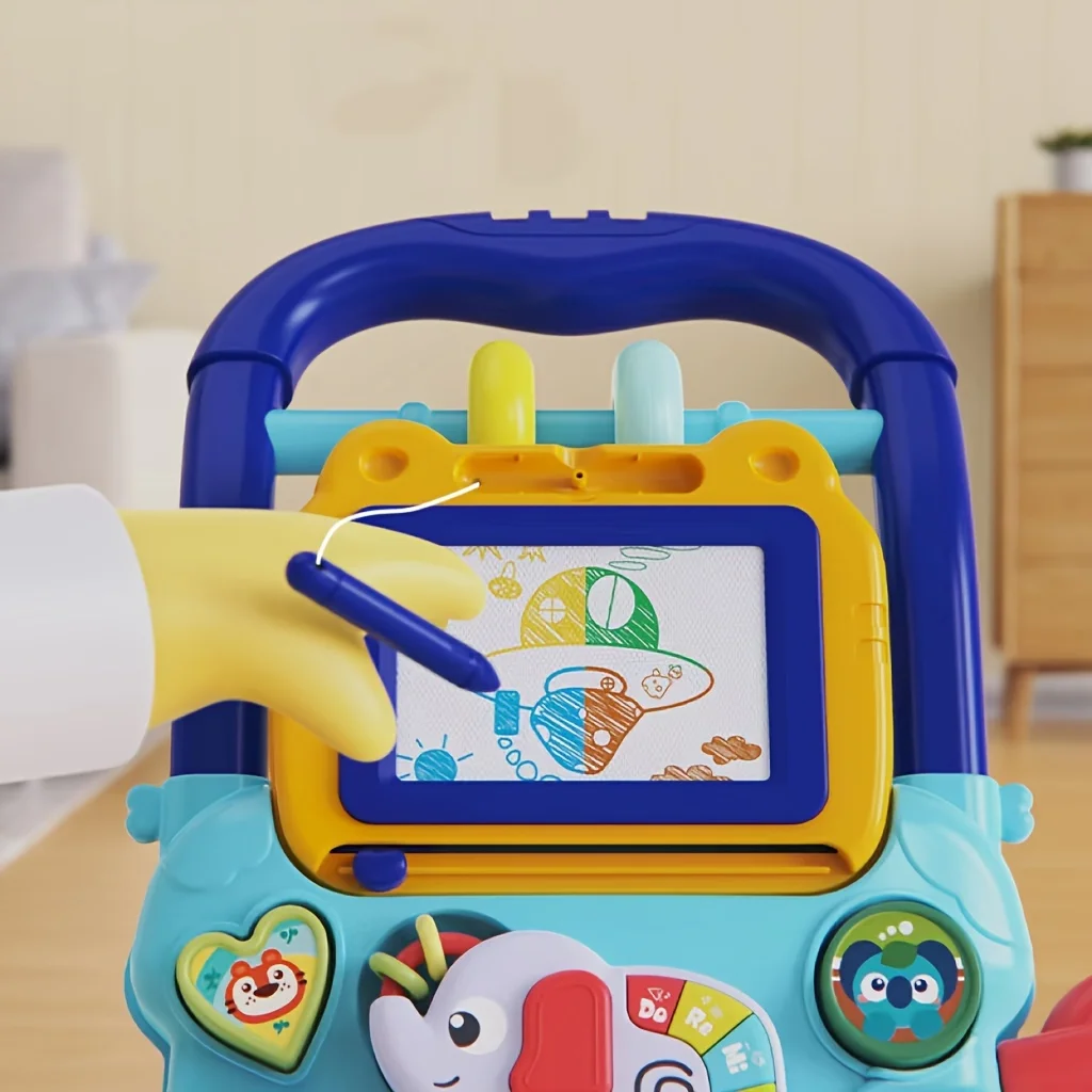 Trotteur éducatif pour bébé 012 mois chariot apprentissage roues en plastique activité musicale jouet éveil bébé cadeau naissance