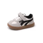 Baskets enfants modernes multicolores cuir PU antidérapant fermoir velcro