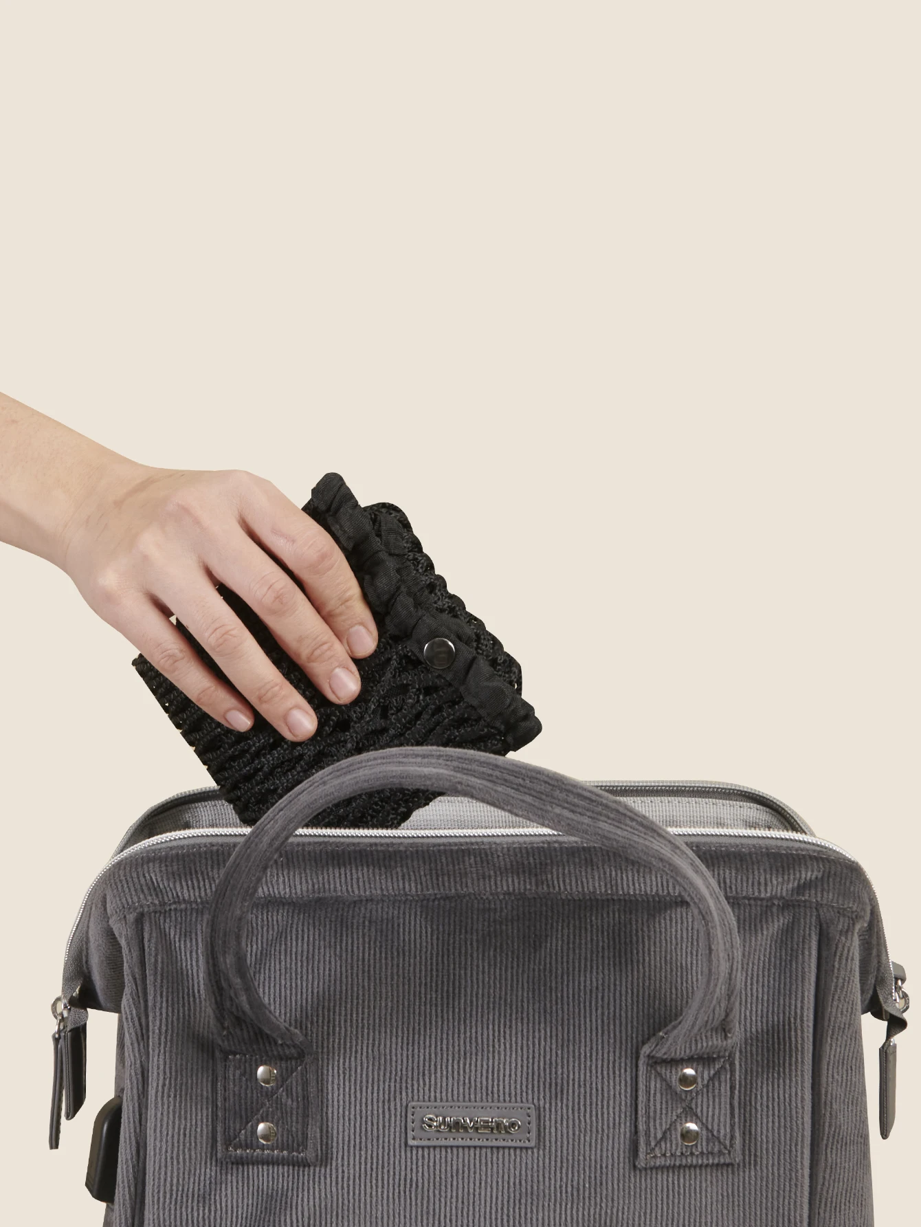 Sunveno Sac de face pour poussette bébé maille durable robuste pliable léger rangement facile