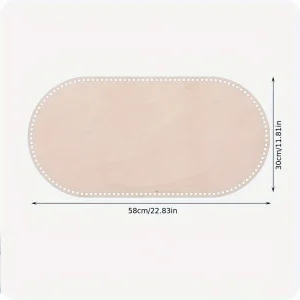 Plancher en bois ovale pour panier Moïse berceau bébé base en bois tricoté au crochet 58cm sécurité et confort pour nouveauné