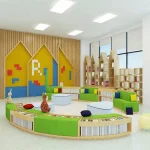 Décoration maison d&rsquo;arbre personnalisée meubles Montessori mobilier préscolaire coin apprentissage bois mobilier éducatif bébé style Colorful