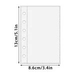 Feuilles de protection A7 pour classeur 6 anneaux 10 pièces blanc étudiants professionnels organisation documents simple pratique haute qualité