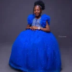 Robe princesse bleue royale bébé fille robe demoiselle honneur paillettes mariage fête anniversaire accessoires princesse enfant style floral cristal