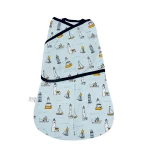 Insular Sac de Couchage AntiChoc Coton Nourrisson Douillet Respirant Collection Été Motifs Marin Élégants Confortable Sécurité Pratique Design Moderne