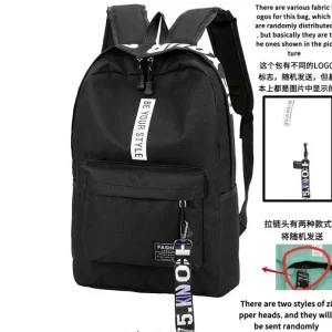 Sac à dos Oxford minimaliste noir et blanc pour étudiants et jeunes professionnels design moderne style personnalisable grande capacité confortable et durable