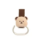 Porteclés poussette tête d&rsquo;ours mignon accessoire fixation pratique bébé外出