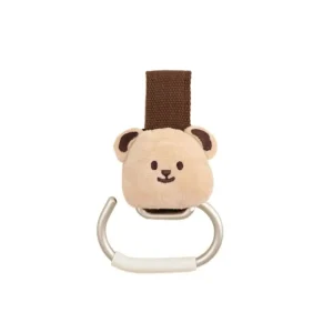 Porteclés poussette tête d&rsquo;ours mignon accessoire fixation pratique bébé外出