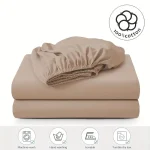 Draphousse coton 100% élastique housse matelas bébé lit enfant style simple couleur unie doux et durable entretien facile