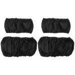 4 Bandeaux Élastiques Cheveux Noirs Taille Universelle Matériel Synthétique Pack Élégant Étanche Usage Sport Mode Daily Accessoires Coiffure