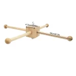 Portevêtements bois croix design moderne cintre suspendre habits bébé support bois naturel style étoile idéal chambre bébé nursery