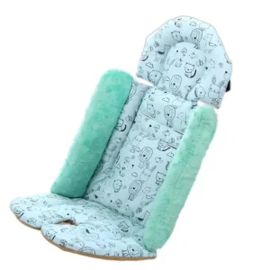 Coussin de siège voiture bébé design animaux doux et sécurisant accessoire poussette tapis de voiture doublure siège bébé 84×41 cm