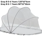 Tente mosquitaire bébé dome 06 ans tissu polyestercoton gris portabilité facile sécurité insectes soleil