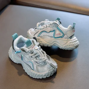 Baskets en maille respirante pour bébés garçons et filles chaussures de marche à semelle souple confortables pour premier marcheur usage quotidien nouvelle collection automne 2025 Age35 gray Baskets en maille respirante pour bébés garçons et filles chaussures de marche à semelle souple confortables pour premier marcheur usage quotidien nouvelle collection automne 2025 Age35 gray