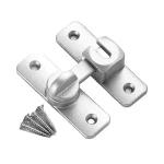 Verrou à boulon antivol en métal serrure de porte intérieure/extérieure système de verrouillage sécurisé design moderne montage facile 5 vis inclus