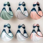Portebébé en maille respirante écharpe de portage mains libres tissu synthétique sangles ajustables design ergonomique couleurs pastel