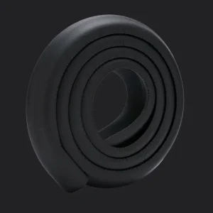 Bande anticollision bébé protection meubles double adhésif 2m NBR solide type L sans PHT bébé 06ans noir