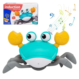 Jouet interactif crabe dansant pour bébé éducatif et sécuritaire cadeau idéal anniversaire Noël Thanksgiving jouet éveil enfants 25 ans design amical en plastique