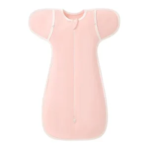 Couverture de sommeil bébéปลอด nouveauné doux emmaillotage en coton imprimé animaux col rose pâle fermeture éclair design sécuritaire moderne Couverture de sommeil bébéปลอด nouveauné doux emmaillotage en coton imprimé animaux col rose pâle fermeture éclair design sécuritaire moderne
