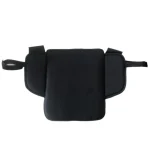 Coussin lombaire confortable pour chaise bureau soutien dorsal design moderne tissu synthétique noir ajustable maintien optimal amélioration posture usage quotidien ergonomique bienêtre professionnels étudiants