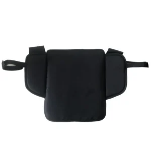 Coussin lombaire confortable pour chaise bureau soutien dorsal design moderne tissu synthétique noir ajustable maintien optimal amélioration posture usage quotidien ergonomique bienêtre professionnels étudiants