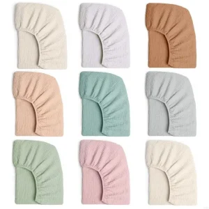 Draphousse respirant en coton pour bébé housse amovible couleur unie pour nourrissons repos confortable