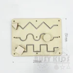 Planche en bois occupée, jouet de bricolage pour bébé, jouets Montessori pour enfants, compétences d&rsquo;apprentissage, composants de planche d&rsquo;activité cognitive, jouets sensoriels – DD097