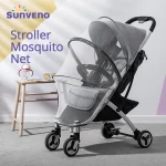 Sunveno Moustiquaire Universelle pour Poussettes Protection Insectes Nourrissons Conception Pratique Matériel Sûr Design Rassurant