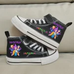 Chaussures enfants baskets hautes HUNTRX design coloré personnages motif étoilé respirant confortable