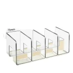 Organisateur transparent en plastique pour bébé 4 compartiments rangement sac à langer étagère poussette support multifonction bébé rangement sécurisé