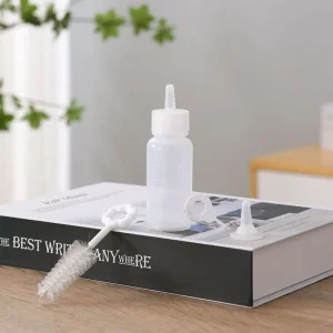 Kit bouteille lait chatons 60ml alimentation bébé chat ouvrecône brosse nettoyage accessoire éveil chatons qualité premium Kit bouteille lait chatons 60ml alimentation bébé chat ouvrecône brosse nettoyage accessoire éveil chatons qualité premium