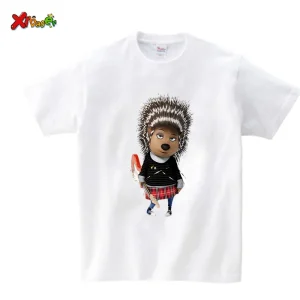 Tshirt enfant adulte famille design cartoon hérisson coton mode enfant cadeau original style moderne Tshirt enfant adulte famille design cartoon hérisson coton mode enfant cadeau original style moderne