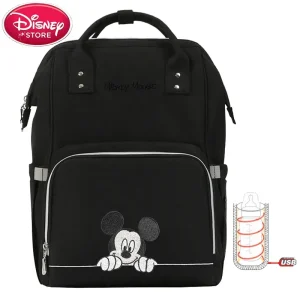 Sac à couches Disney Mickey Mouse pour maternité sac à dos bébé sac de voyage allaitement Sac à couches Disney Mickey Mouse pour maternité sac à dos bébé sac de voyage allaitement