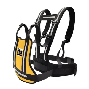 Ceinture de sécurité réglable pour enfants antichute réfléchissante harnais respirant poussette bébé enfant sécurité usage quotidien jaune