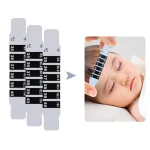 Thermomètre bébé réutilisable bande adhésive flexible 10 pièces mesure température front sans mercure
