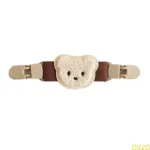 Ceinture écharpe bébé QX2D Slingdress Strap Clip non glissant  Tête d&rsquo;ours marron