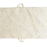 Coussin de sieste respirant en coton brodé pour bébé matelas portable pliable confortable et sécuritaire  Dinosaurs