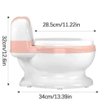 Siège toilette apprentissage propreté bébé confortable design moderne couleur rose paillettes antidérapant portable
