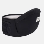 Portebébé ceinture transport matériau souple respire design ergonomique noir facile ajustement usage quotidien sac à dos bébé confortable