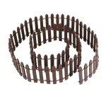 Mini Clôture Miniature en Bois Imité Décoration Jardin Rustique Clôture Flexibles Accessoires Terrarium Bâtonnets Nature Décoration Maison Style Pastoral Artisanat